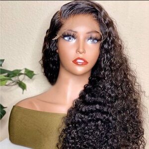 Curly Human hair Lace Front Wig 20 inches